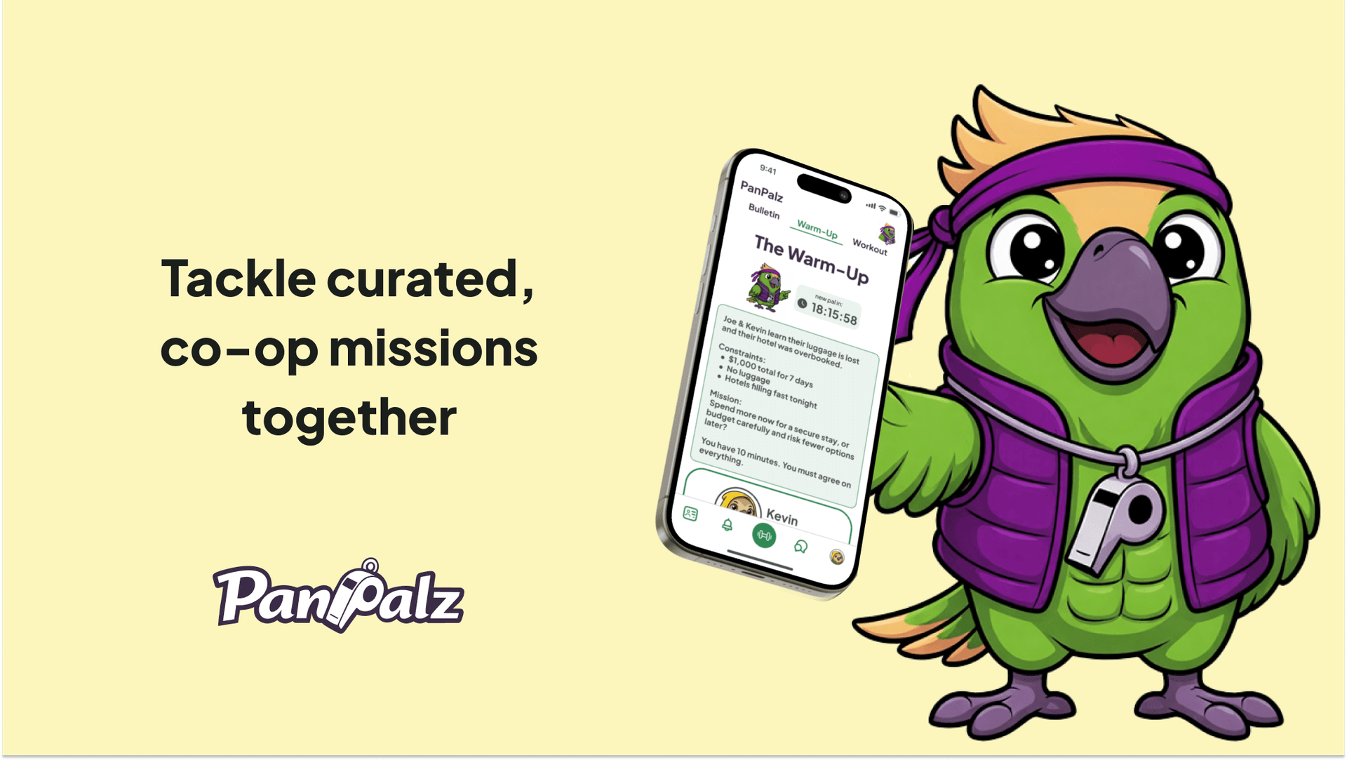 Tackle curated, co-op missions together.'